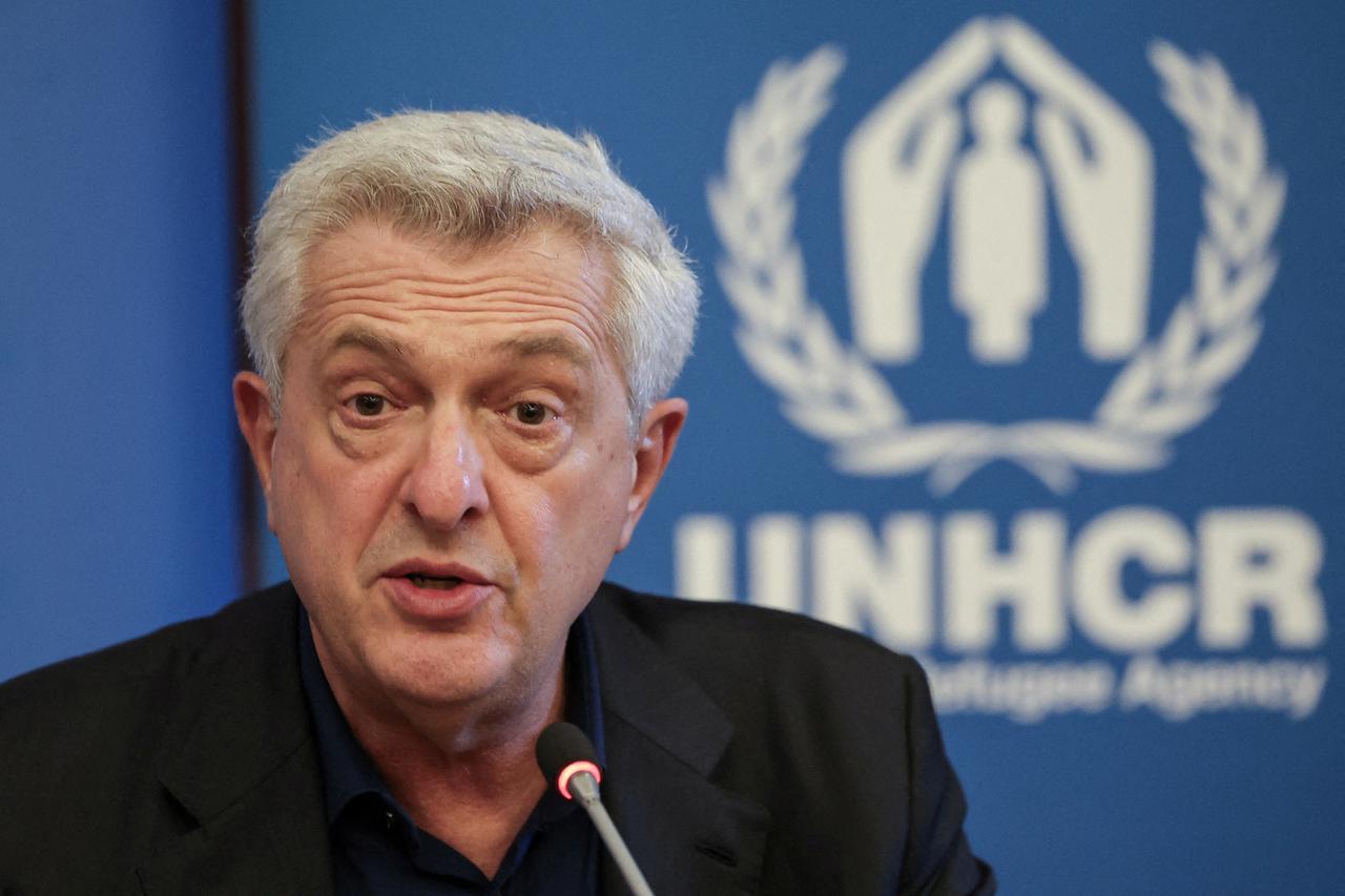 FILE PHOTO: United Nations High Commissioner for Refugees Filippo Grandi during press conference in Beirut, Lebanon