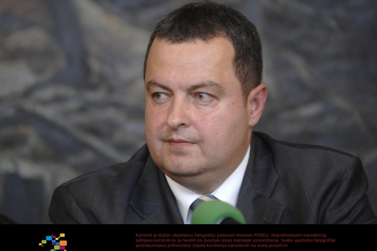 '28.06.2010,Sombor,Srbija - Radni sastanak ministara unutarnjih poslova Republike Hrvatske i Republike Srbije  odrzan u zgradi zupanije Sombora, Ivica Dacic  Photo: Marko Mrkonjic/PIXSELL'