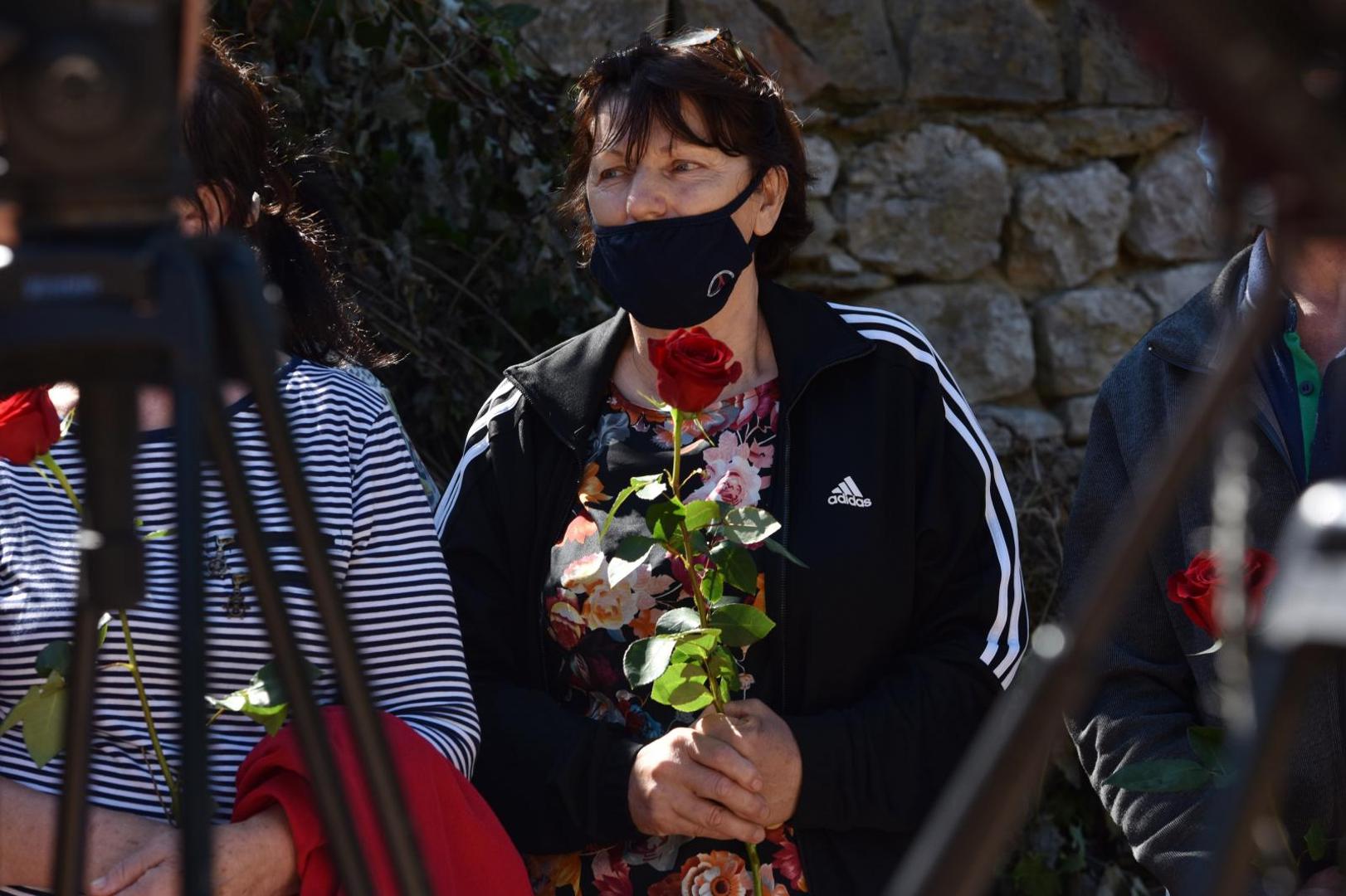 25.08.2020., Plavno - U organizaciji Srpskog narodnog vijeca u Plavnom i Gruborima organizirana je komemoracija za civilne zrtve rata ubijene nakon Vojno-redarstvana akcije Oluja. Milica Grubor.Photo: Hrvoje Jelavic/PIXSELL