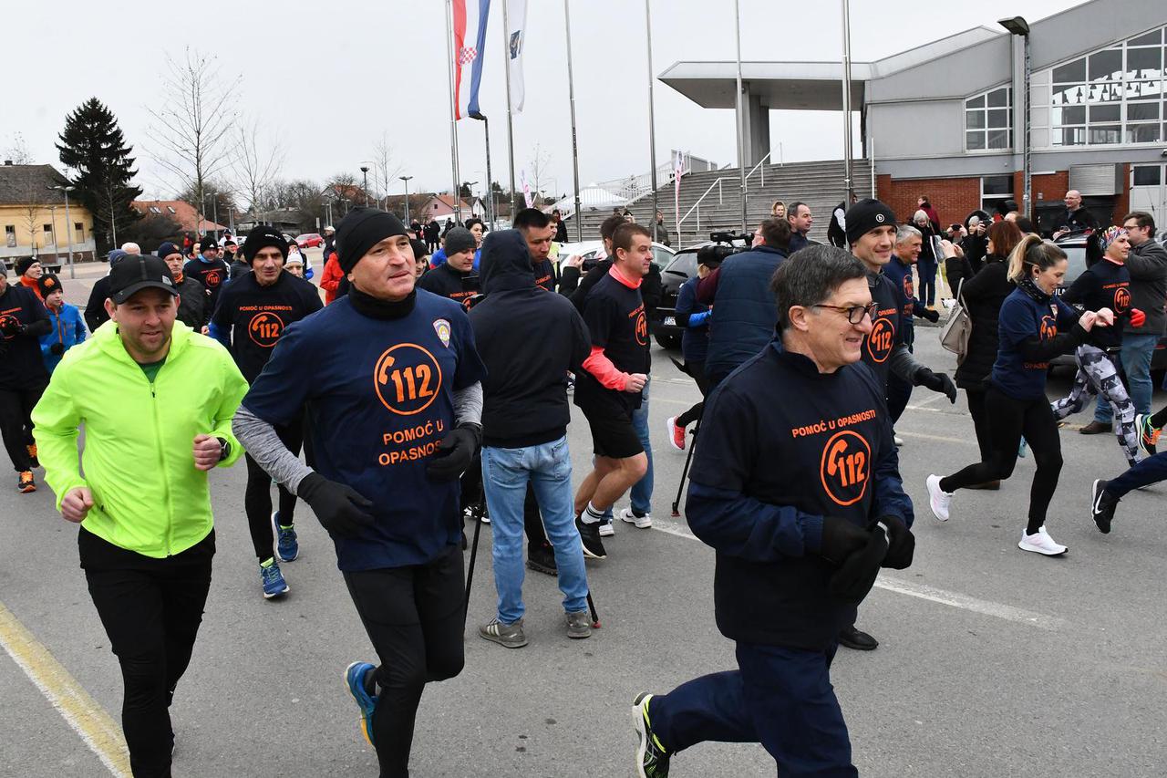 Slavonski Brod:  10. tradicionalno rekreativno trčanje građana i pripadnika hitnih službi u povodu Dana europskog broja 112