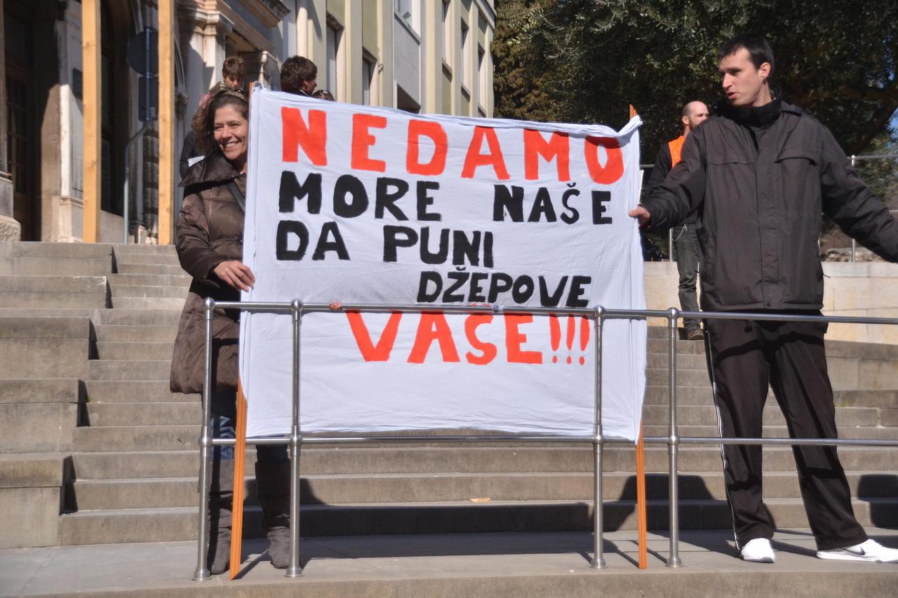 Prosvjed protiv eksploatacije nafte u Puli