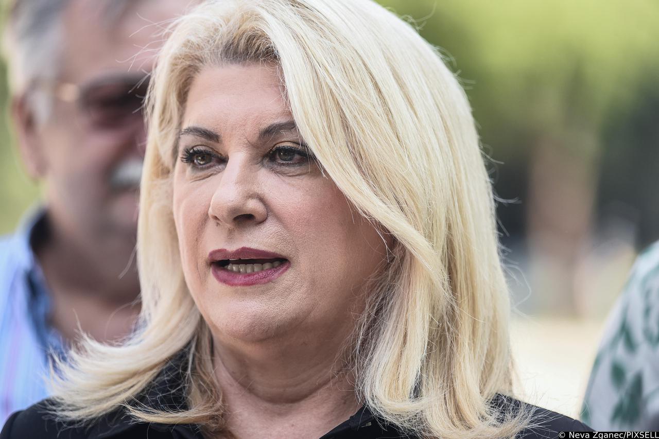 Vesna Škare Ožbolt na konferenciji za medije o obnovi Zagreba