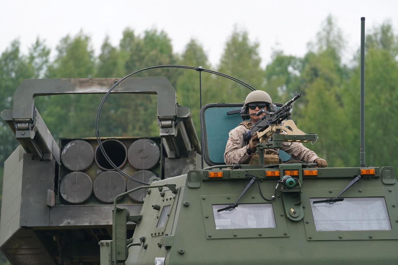 Lithuania holds HIMARS live fire exercises at targets in the Baltic Sea
