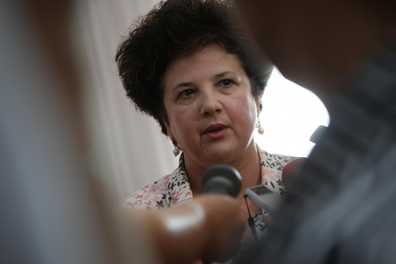 \'Split.23.09.2010. Sjednica gradskog vijeca. Oporba je napustila sjednicu ne dozvolivsi glasanje za prijedlog dopune dnevnog reda. Presjednica gradskog vijeca Nevenka Becic. Photo: Ivo Cagalj/PIXSELL