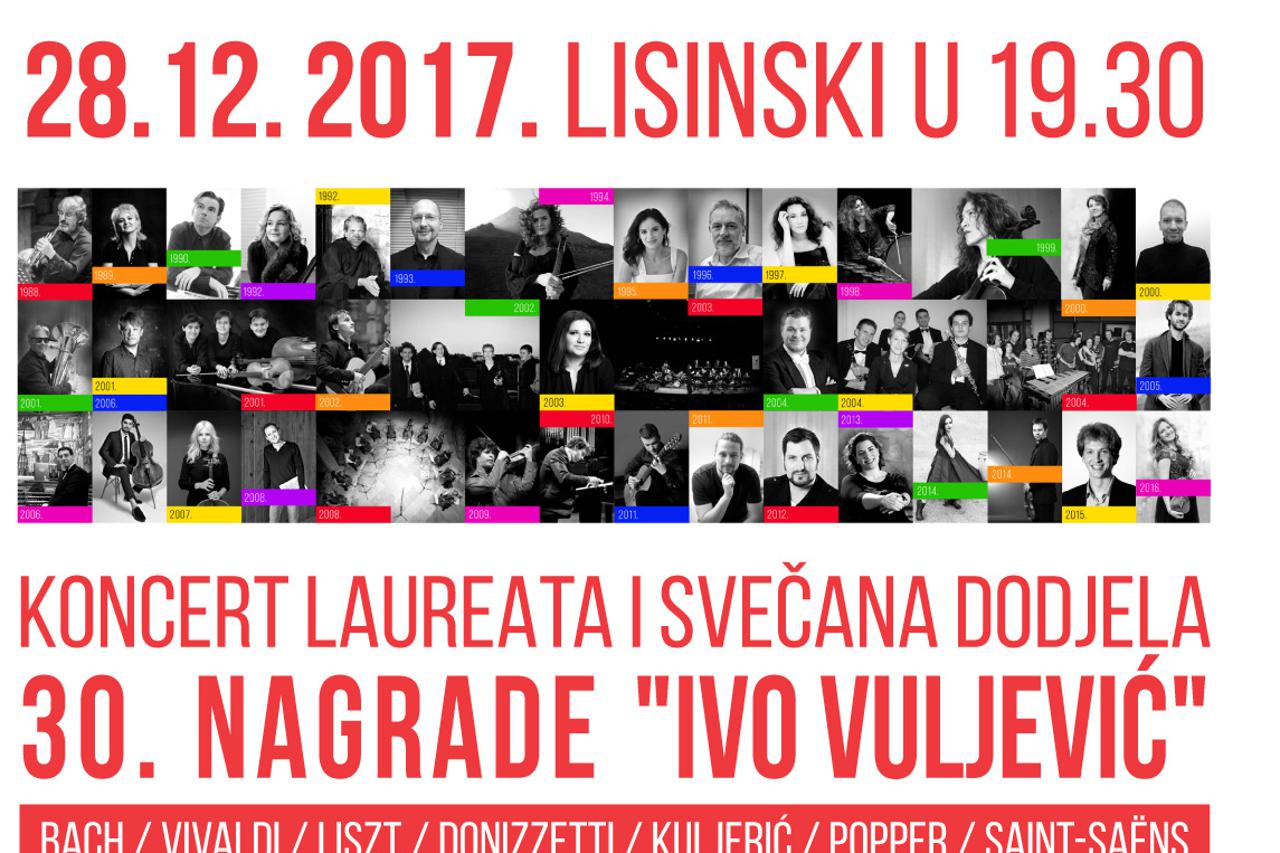 Svečani koncert u povodu dodjele 30. Nagrade „Ivo Vuljević“