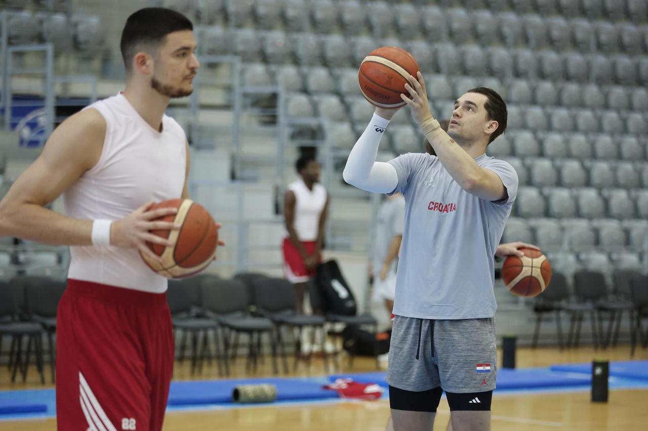 Osijek: Trening hrvatske košarkaške reprezentacije