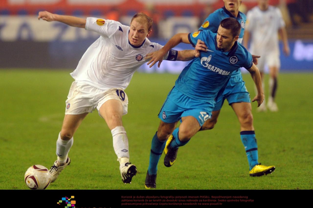 '04.11.2010., Poljud, Split - Europska liga, 4. kolo, G skupina, Hajduk - Zenit.Senijad Ibricic Photo: Nino Strmotic/PIXSELL'