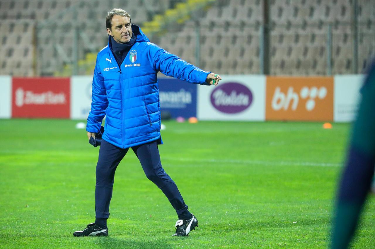 Zenica: Trening nogometne reprezentacije Italije