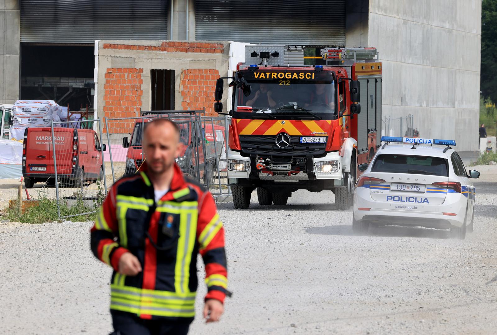 20.06.2024., Zapresic - Zgariste tvrtke Eko Flor u Industrijskoj ulici gdje je tijekom jucerasnjeg dana izbio veliki pozar.  Photo: Marko Prpic/PIXSELL