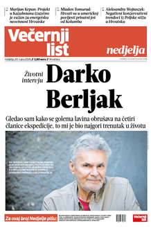 Večernji list naslovnica