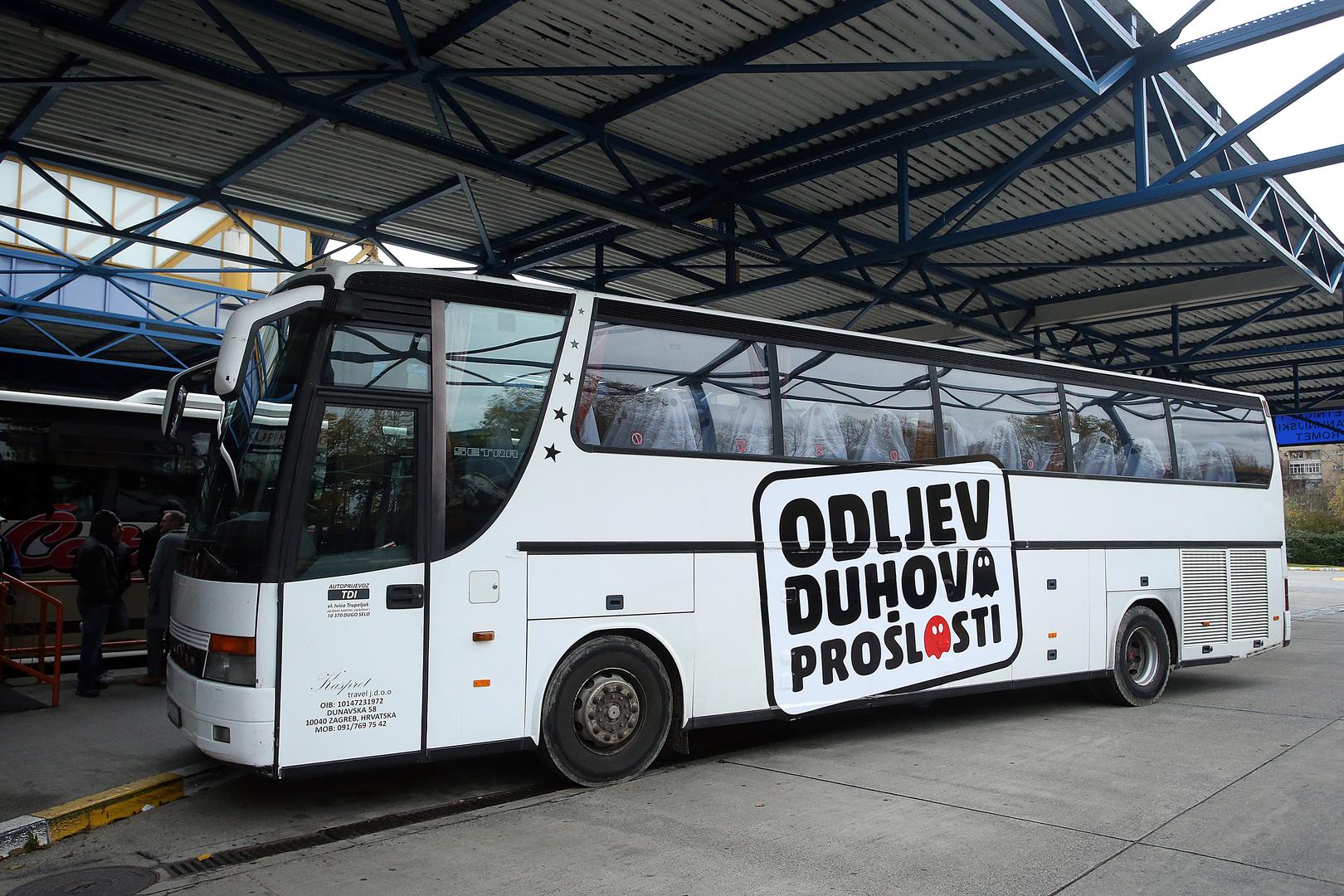 U toj akciji je autobus s duhovima sa zagrebačkog autobusnog kolodvora otišao iz Hrvatske.