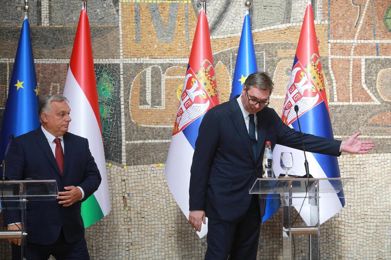 Beograd: Aleksandar Vučić i premijer Mađarske Viktor Orban održali konferenciju za medije 