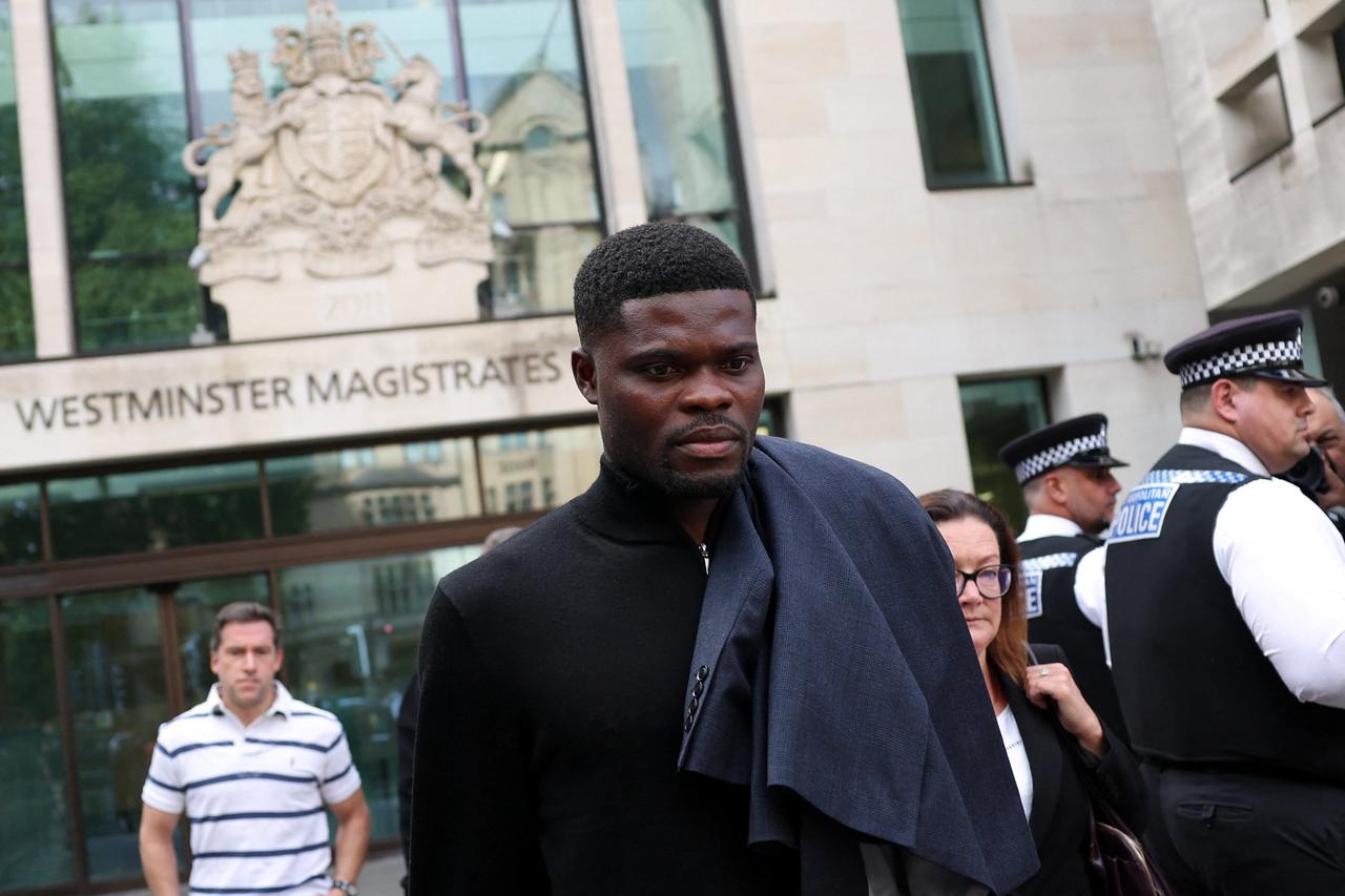 Former Arsenal player Thomas Partey appears at court to face rape charges