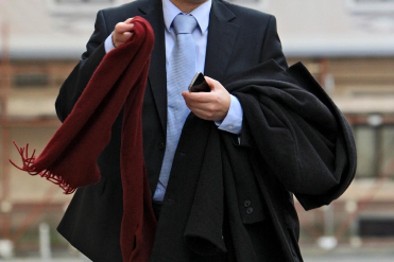 '23.12.2011., Trg svetog Marka 6, Zagreb - Dolazak zastupnika na sjednicu Hrvatskog sabora na kojoj se izglasava povjerenje novoj Vladi. Arsen Bauk.  Photo: Boris Scitar/PIXSELL'