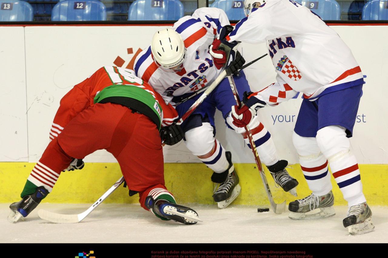'11.04.2011., Dom sportova, Zagreb - Svjetsko prvenstvo u hokeju na ledu divizije 2 izmedju reprezentacije Hrvatske i Bugarske, 2 kolo. Photo: Igor Kralj/PIXSELL'