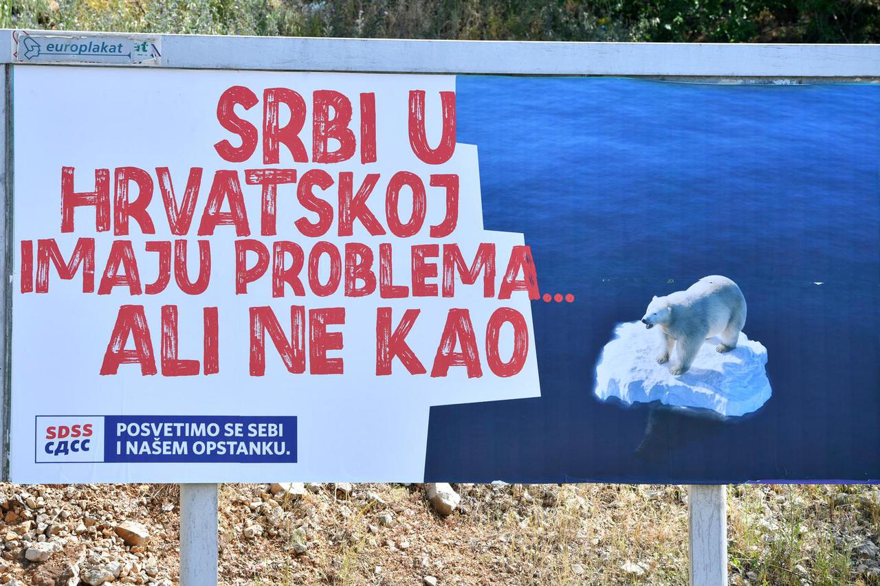 Šibenik: SDSS izbacio prve predizborne plakate