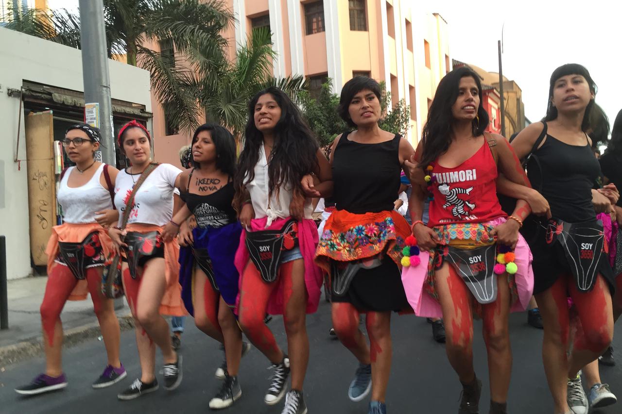 Demonstration against forced sterilization in Peru