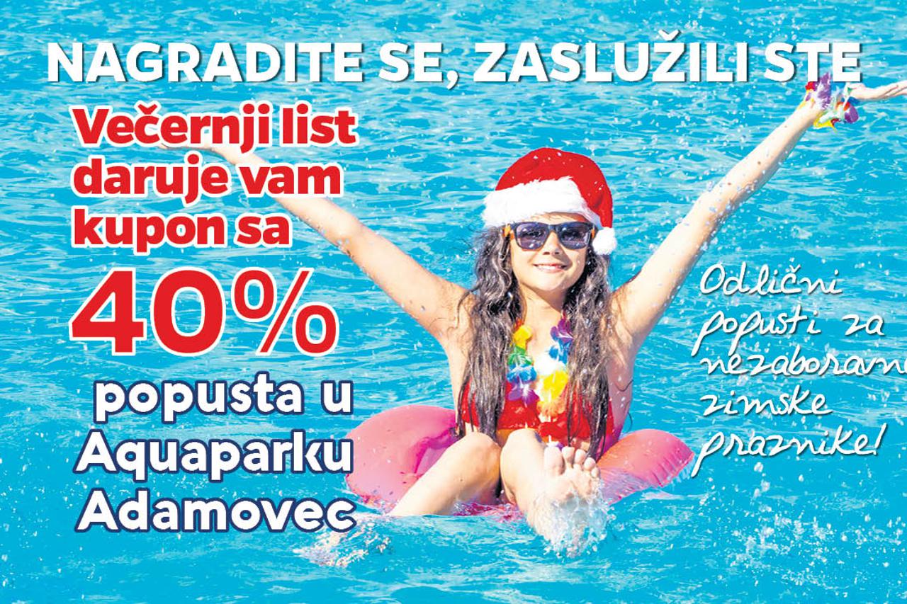 Zimski praznici uz odličan popust u Aquaparku Adamovec – evo kako!
