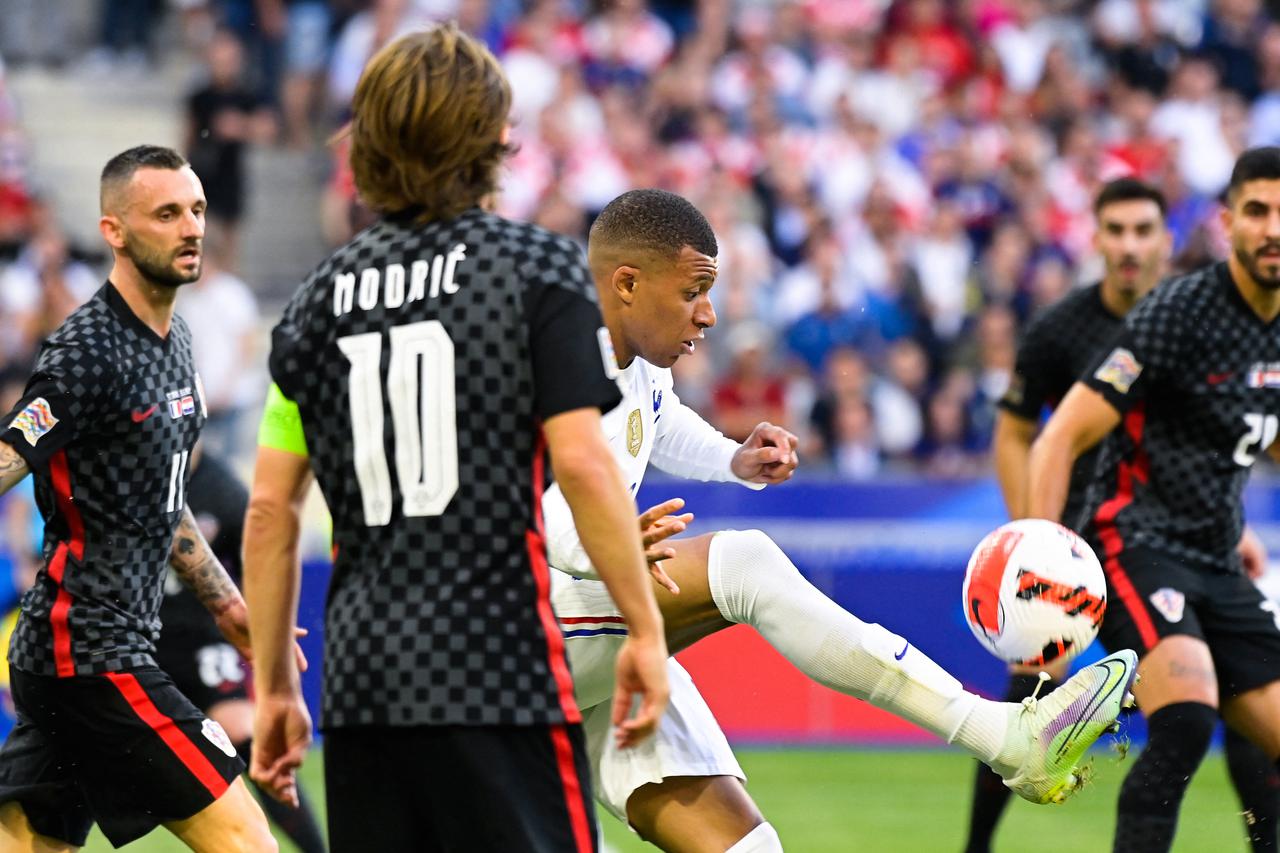 Match de la 4ème journée de la Ligue des Nations entre la France et la Croatie au Stade de France à Saint-Denis