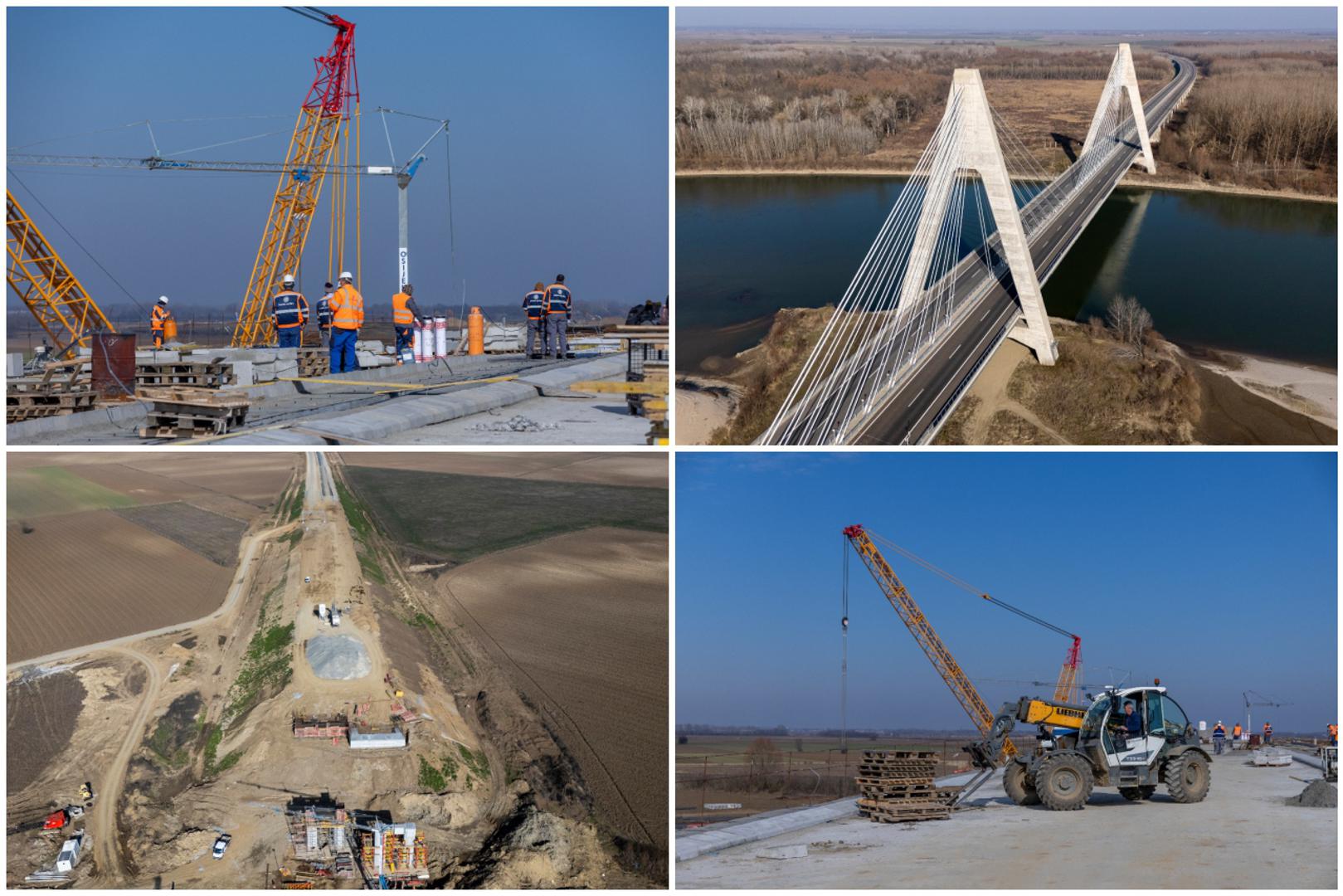 Sjeverno od Belog Manastira nalazi se veliko gradilište gdje se dovršava posljednjih pet kilometara autoceste A5. Time će se hrvatski dio Koridora 5C konačno spojiti s mađarskom mrežom autocesta. Riječ je o hrvatskom dijelu europskog prometnog koridora Budimpešta - Sarajevo - Ploče, poznatom i pod imenom Slavonika. Završetkom projekta očekuje se značajno rasterećenje lokalnih prometnica jer će se teretni promet preusmjeriti na novu autocestu, koja omogućuje brži i sigurniji transport robe i putnika između Hrvatske i Mađarske.