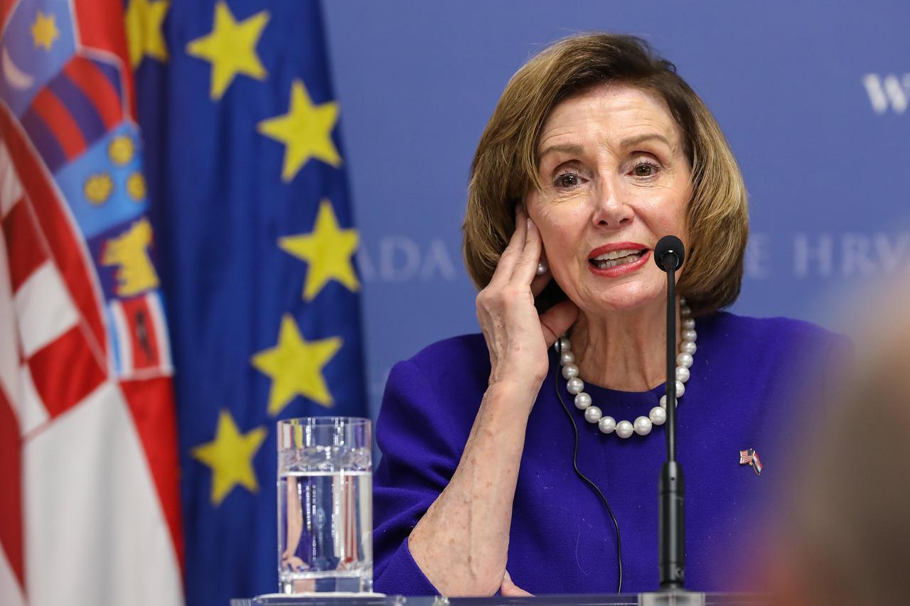 Zagreb: Andrej Plenković i Nancy Pelosi održalo konferenciju za medije