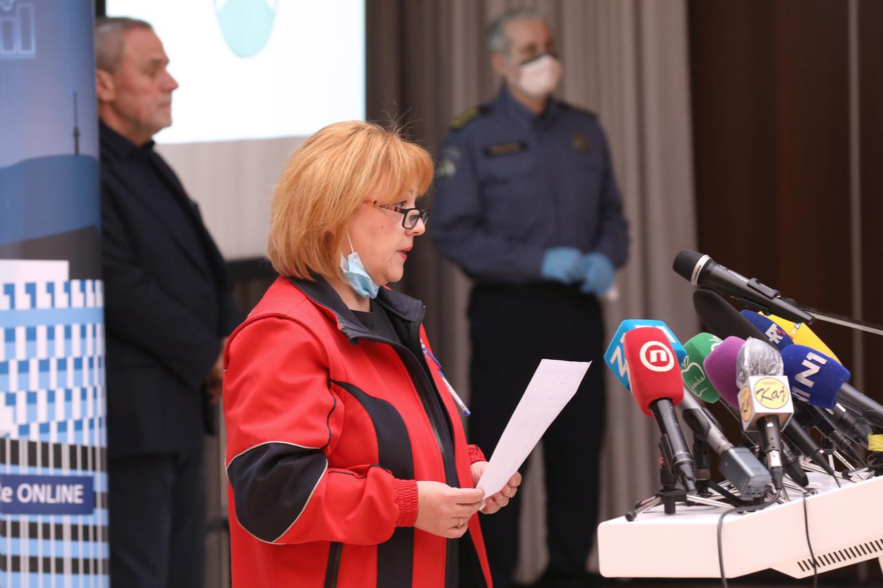 Konferencija za medije Stožera civilne zaštite grada Zagreba i gradonačelnika Bandića