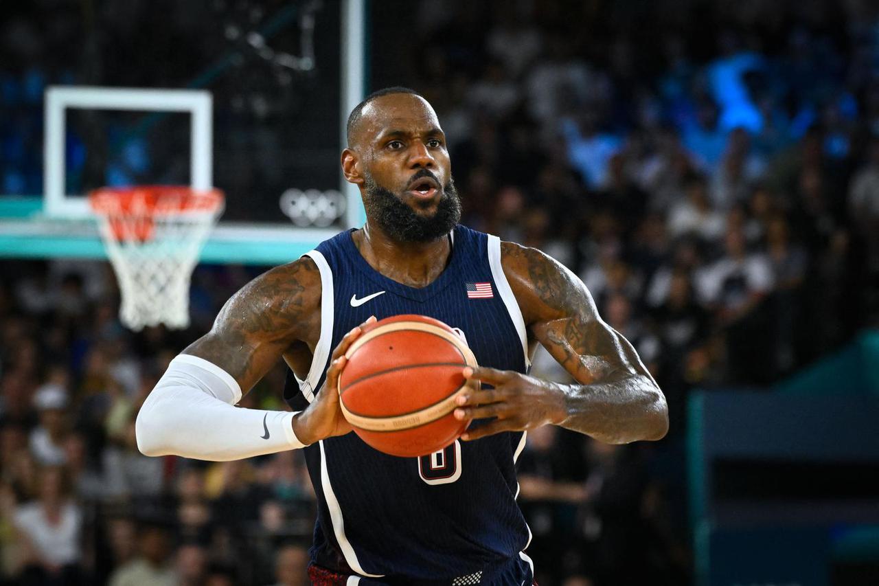 Match de basket entre les Etats-Unis et le Brésil (122-87) lors des Jeux Olympiques de Paris2024 (JO)