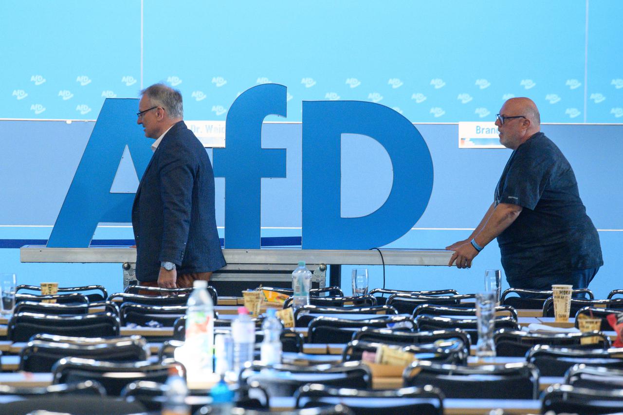 Continuation AfD European election meeting