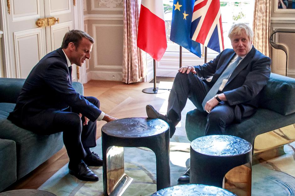 Boris Johnson i Emmanuel Macron