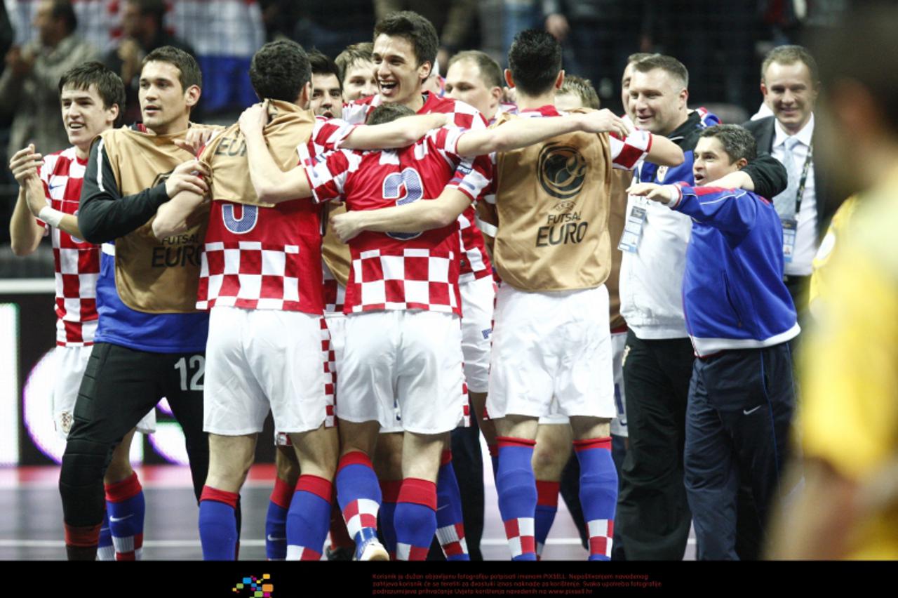 \'31.01.2012., Spaladium Arena, Split - Europsko prvenstvo u malom nogometu, UEFA Futsal EURO 2012., Hrvatska - Rumunjska.  Photo: Ivo Cagalj/PIXSELL\'