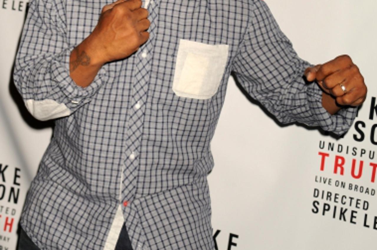 'Mike Tyson attending the \'Mike Tyson: Undisputed Truth\' Broadway Opening Night held at the Longacre Theatre in New York on August 02, 2012.Photo: Press Association/PIXSELL'
