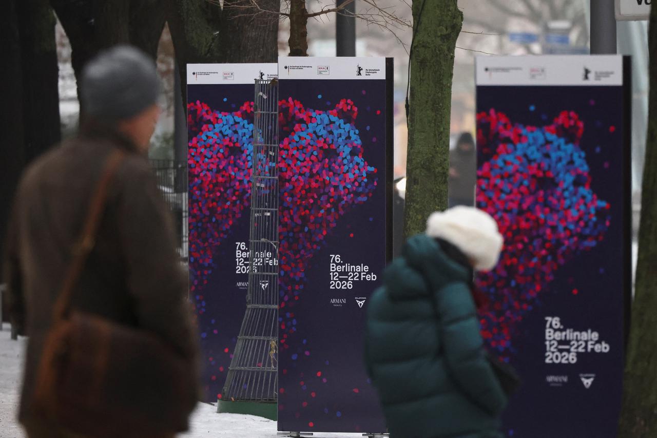 Preparation for the 76th Berlinale Film Festival in Berlin