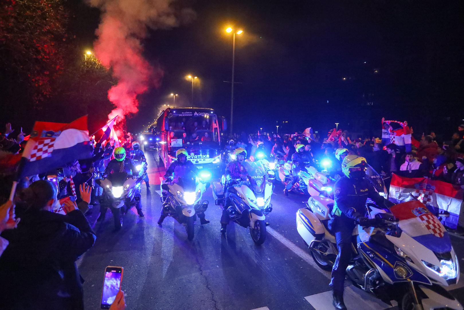 18.12.2022., Zagreb - Svecani docek hrvatske nogometne reprezentacije u Zagrebu nakon osvojenog treceg mjesta na Svjetkom prvenstvu u Katru. Photo: Kristina Stedul Fabac/PIXSELL