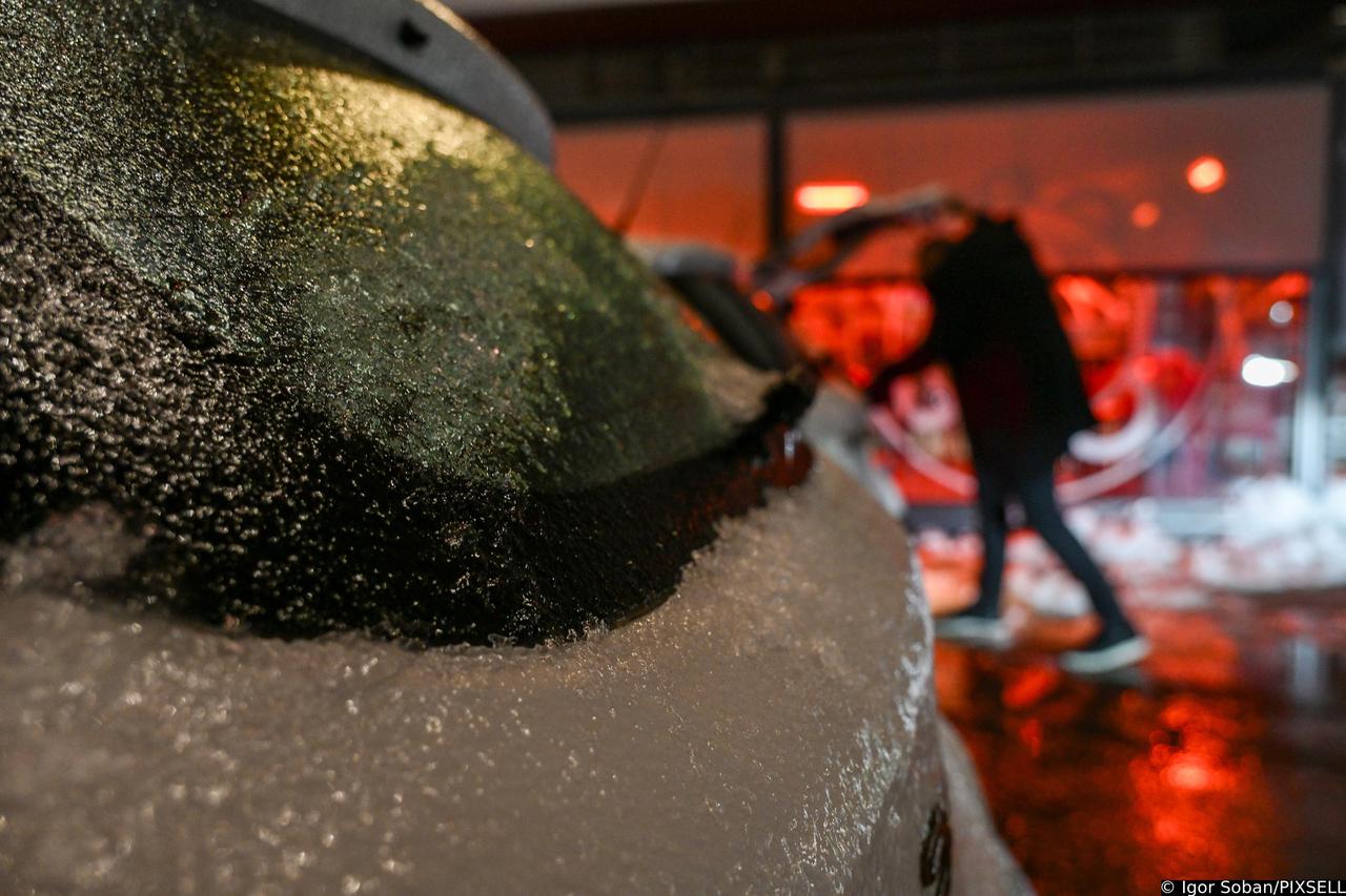 Zagreb: Pada ledena kiša