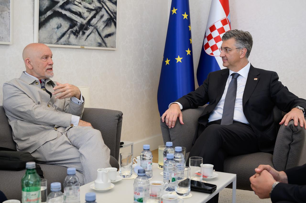 Andrej Plenković i John Malkovich
