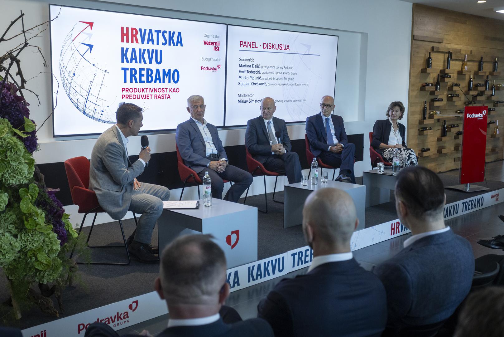 Središnji dio programa je panel-diskusija na kojoj su sudjelovali Martina Dalić (Podravka), Emil Tedeschi (Atlantic Grupa), Marko Pipunić (Žito grupa) i Stjepan Orešković (Bosqar Invest). Razgovor je moderirao Mislav Šimatović, zamjenik glavnog urednika Večernjeg lista.