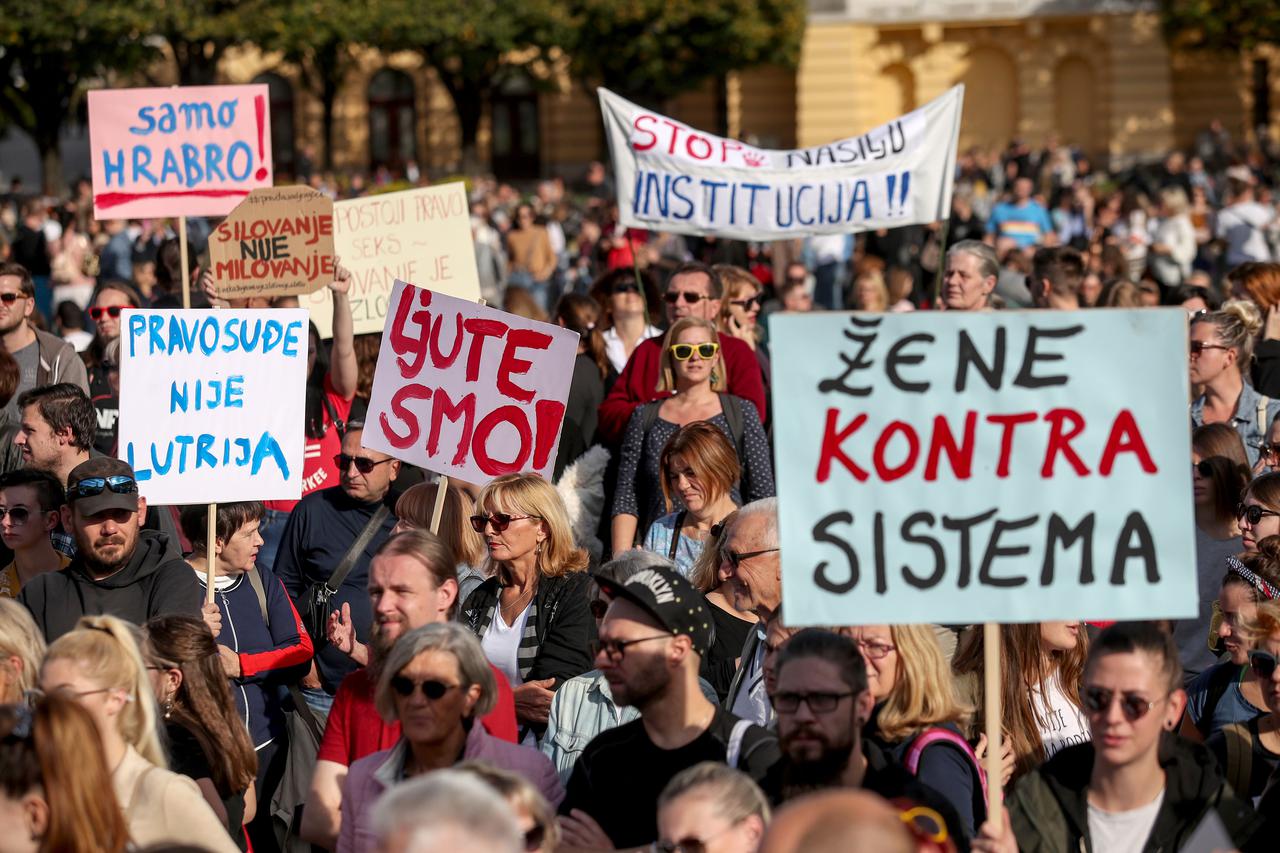 Prosvjed Pravda za djevojčice u Zagrebu