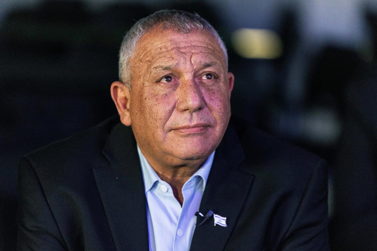 Former Israeli military chief Gadi Eisenkot attends MUNI EXPO in Tel Aviv