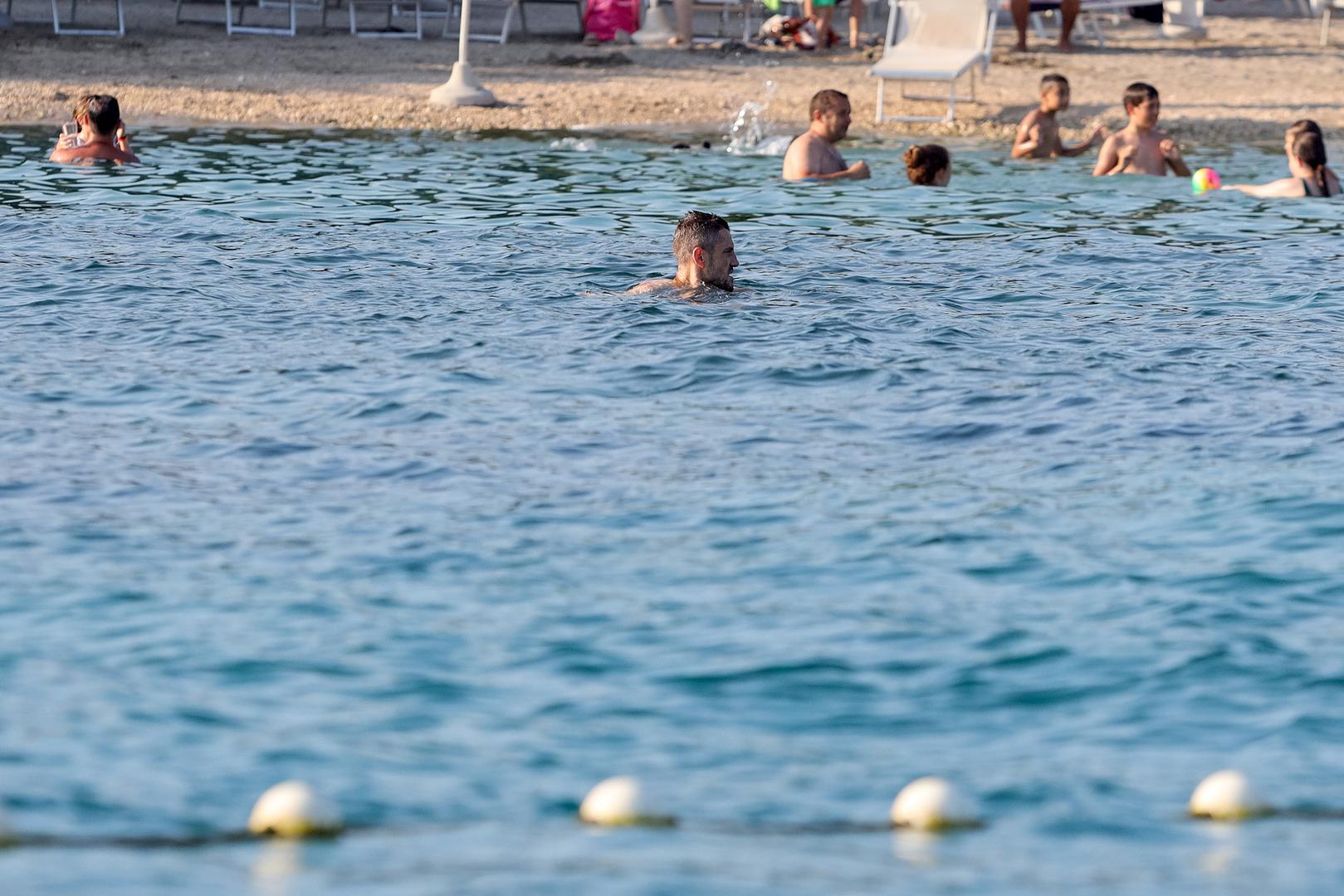 18.07.2024., Petrčane - Arijan Ademi odmara na plazi u Punta Skali Photo: Sime Zelic/PIXSELL