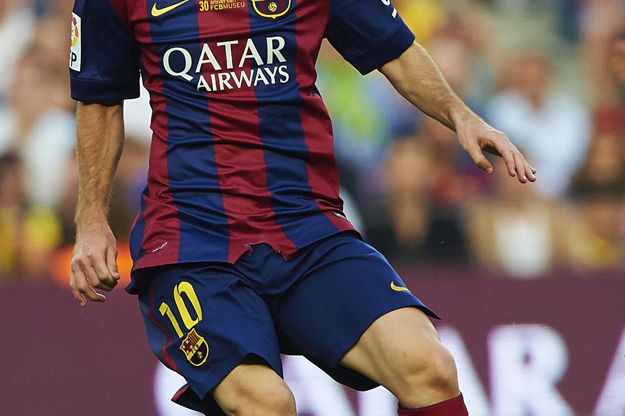 Lionel Messi (FC Barcelona), during La Liga soccer match between FC Barcelona and Granada CF, at the Camp Nou stadium in Barcelona, Spain, saturday, september 27, 2014. Foto: S.Lau/DPA/PIXSELL