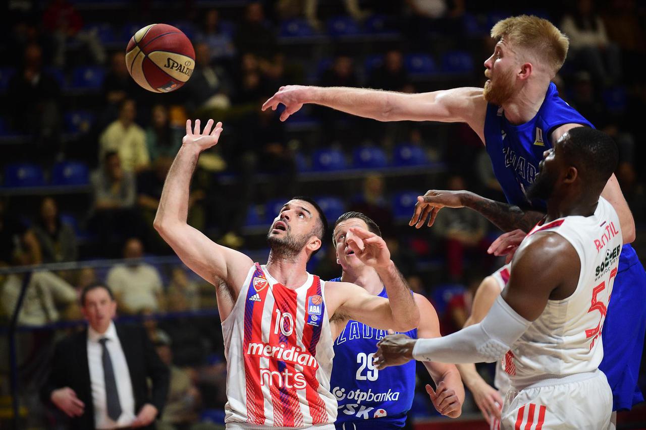 Beograd: Prva utakmica četvrtfinala doigravanja ABA Lige, KK Crvena zvezda Meridianbet - KK Zadar