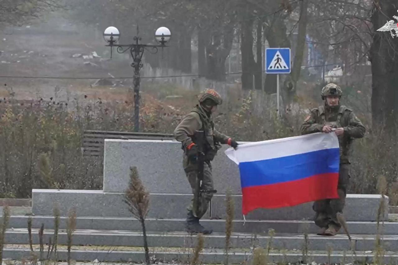 Russian defence ministry shows video of its soldiers in centre of Ukraine's Pokrovsk
