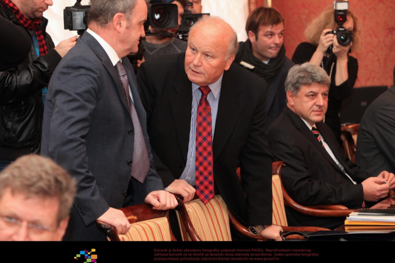 '05.01.2012. Zagreb - U Banskim dvorima odrzana je 2. sjednica Vlade RH.Slavko Linic Photo: Robert Anic/PIXSELL'