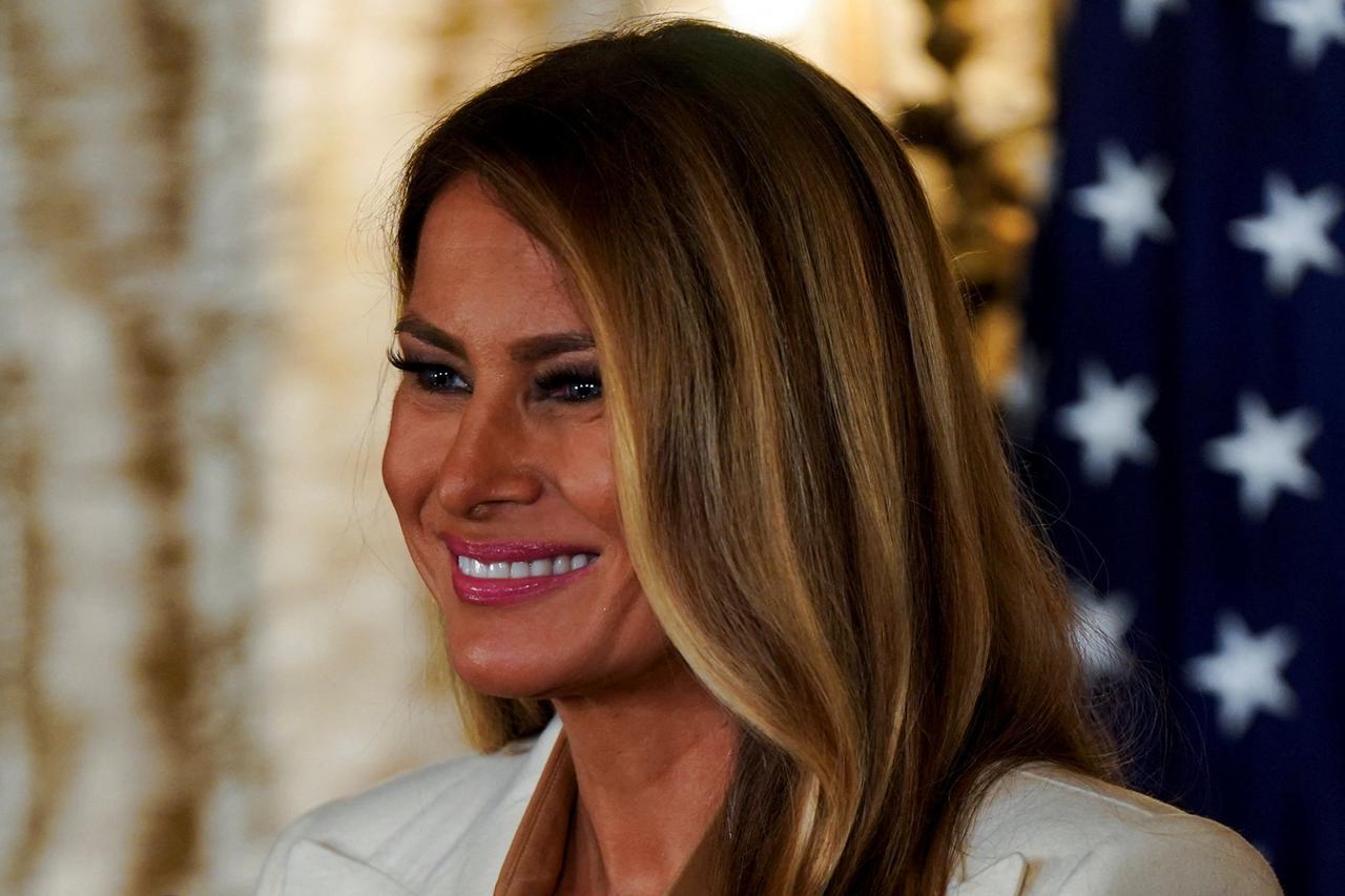 U.S. first lady Melania Trump on the sidelines of 80th United Nations General Assembly in New York