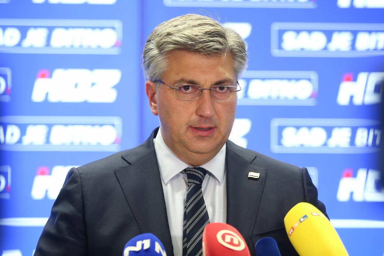 Plenković: Ukupni rezultati su dobri, a Davor Filipović je velik dobitak za HDZ