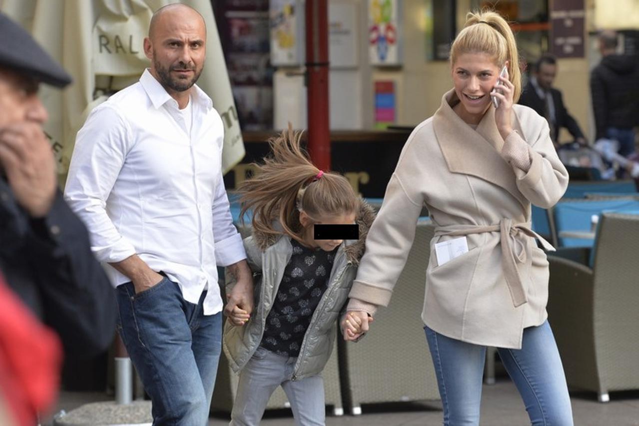 Jelena Perčin i bivši suprug Kristijan Babić u šetnji Zagrebom