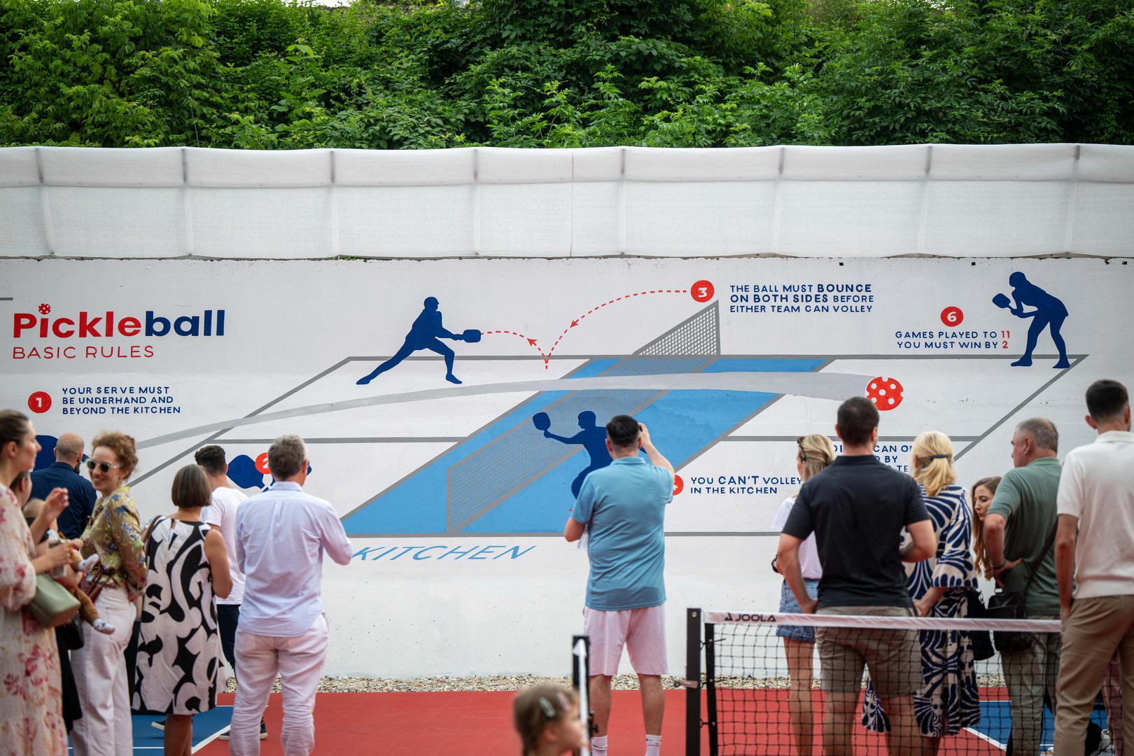27.06.2024., Zagreb - Sluzbeno otvorenje prvog Pickleball kluba i terena u Zagrebu. Pickleball je kombinacija tenisa, badmintona i stolnog tenisa i hit je u svijetu. Photo: Neva Zganec/PIXSELL