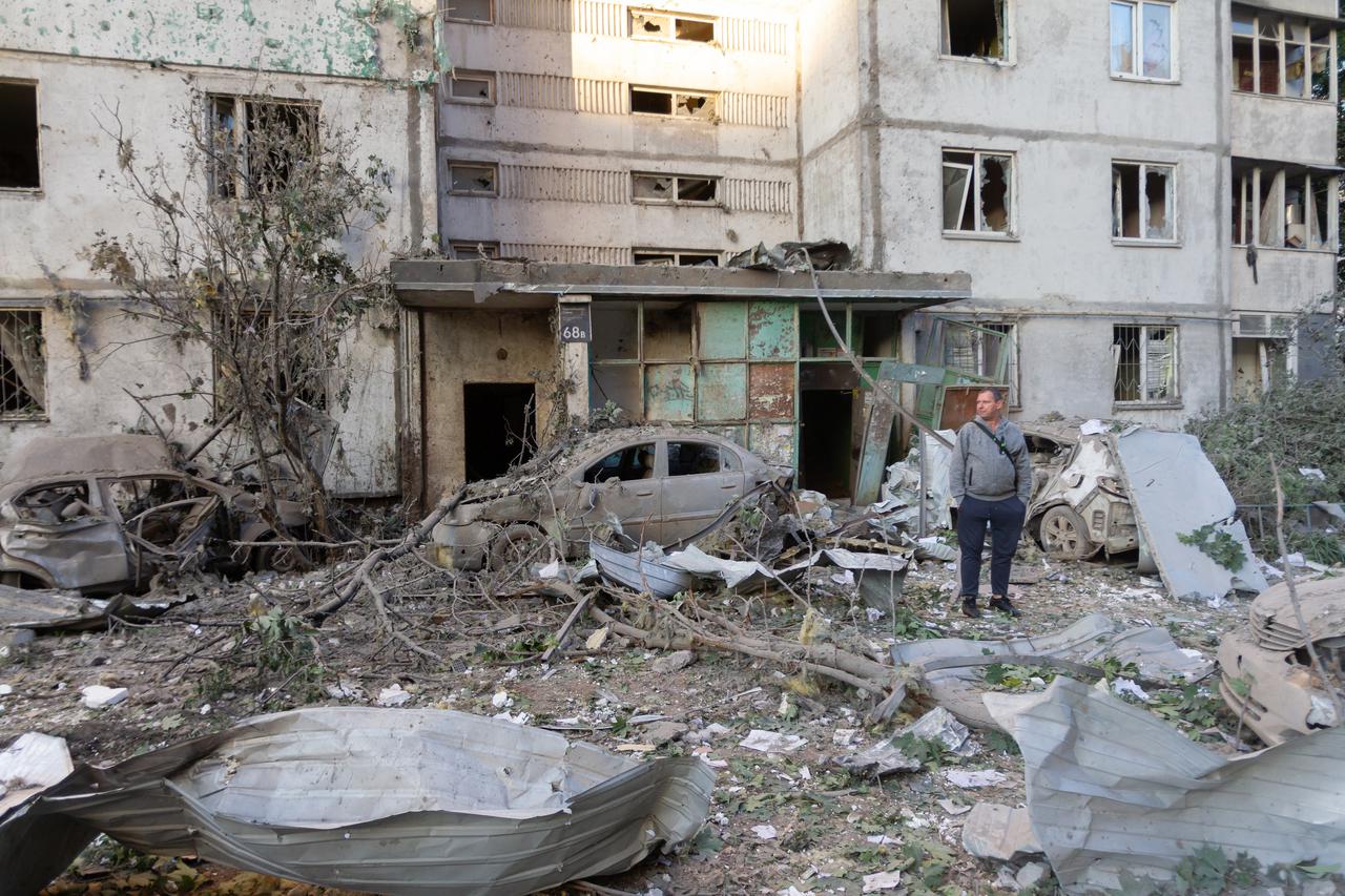 Aftermath of Russian overnight attack in Kyiv’s Podilskyi District - Ukraine