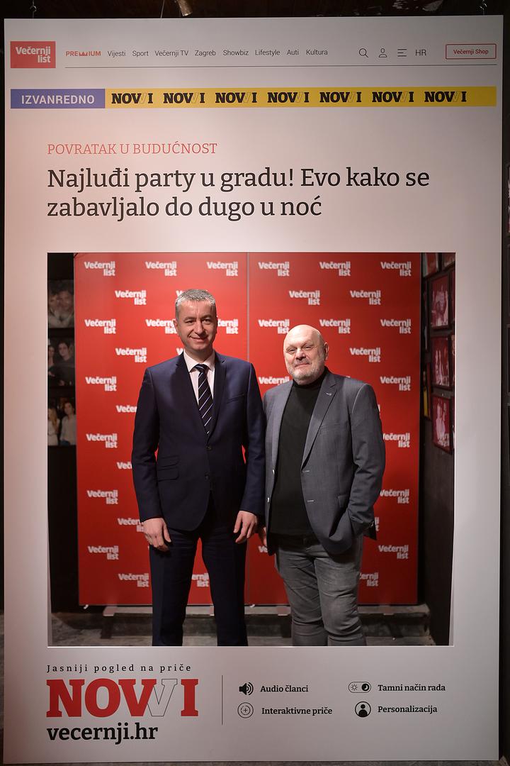 Glavni izvršni direktor Fortenova grupe Fabris Peruško i direktor Večernjeg lista Renato Ivanuš