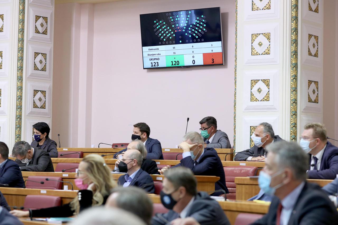 Zagreb: Sabor tjedni rad završava glasovanjem o raspravljenim točkama dnevnog reda